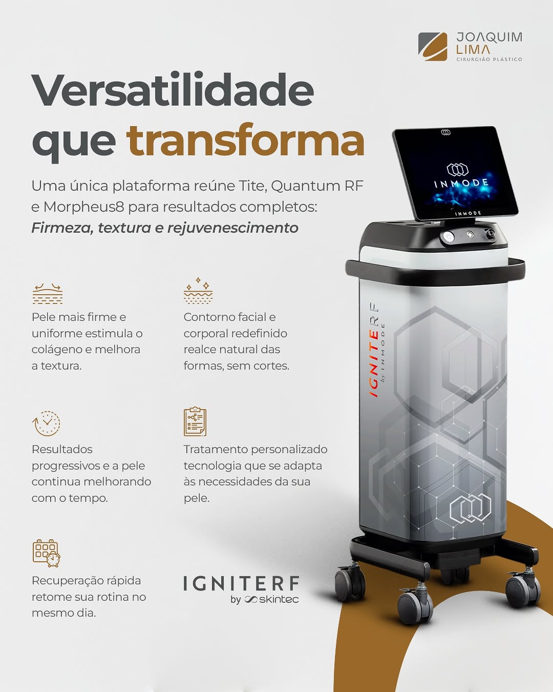 Tecnologia de estética avançada utilizada na clínica